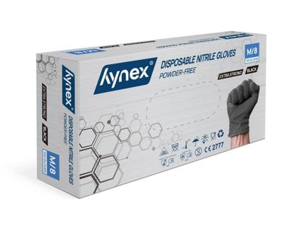 Handschoen hynex nitril m zwart 5gr 100 stuks Handschoen hynex nitril m zwart 5gr 100 stuks