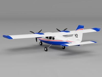 XFLY P68 Twin 850MM Wingspan ARTF - Blauw