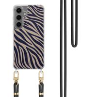 Samsung Galaxy S24 hoesje met zwart koord - Wavy twist - thumbnail