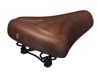 Selle Comfort zadel 261 hartje bruin met strop kaart