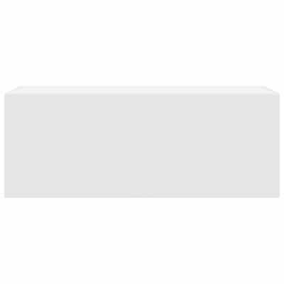 Badkamerwandkast 80x25x40 cm bewerkt hout wit