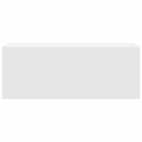 Badkamerwandkast 80x25x40 cm bewerkt hout wit - thumbnail