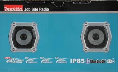 Makita mr004gz | bouwradio | fm dab/dab+ | bluetooth | 40v | body | zonder accu's & laders - mr004gz