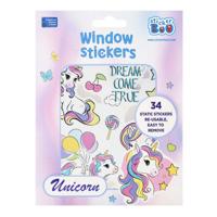 Raamstickers Eenhoorn, 16x21cm - thumbnail