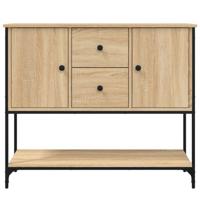 Dressoir 100x36x85 cm bewerkt hout sonoma eikenkleurig - thumbnail