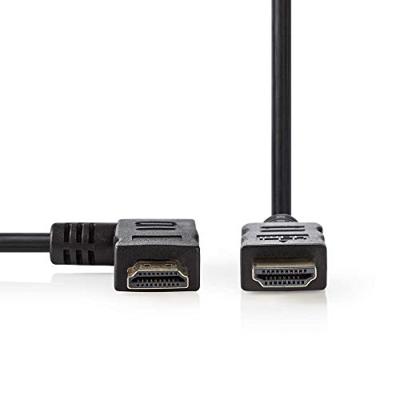 High Speed HDMI-Kabel met Ethernet | HDMI-Connector - HDMI-Connector Rechts Haaks | 1,5 m | Zwart