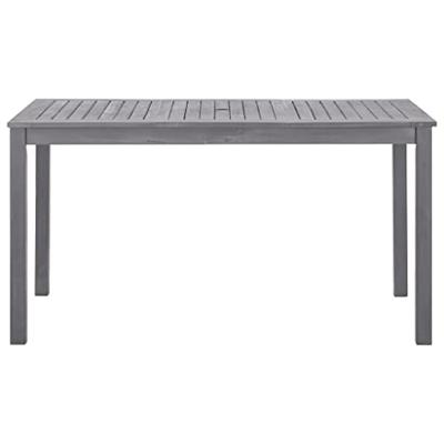 Tuintafel 140x80x74 cm massief acaciahout greywash