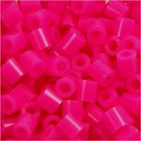 NABBI Strijkkralen, afm 5x5 mm, gatgrootte 2,5 mm, medium, cerise (32258), 1100 stuk/ 1 doos - thumbnail
