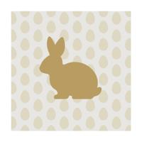 Duni servetten golden bunny 33cm - thumbnail