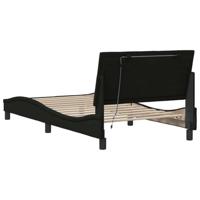 Bedframe zonder matras 100x200 cm stof zwart - thumbnail