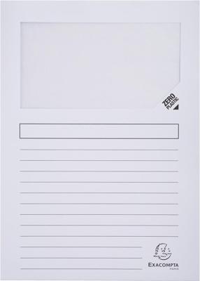 Exacompta L-map met venster Forever, pak van 100 stuks, wit