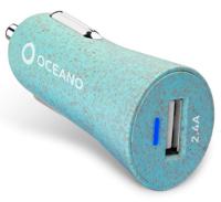 SBS eco-friendly Car Charger 12W blauw - thumbnail