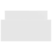 Bedframe bewerkt hout wit 100x200 cm - thumbnail