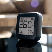 Shelly H&T Gen 3 Matte Black Draadloze temperatuur- en luchtvochtigheidssensor - thumbnail