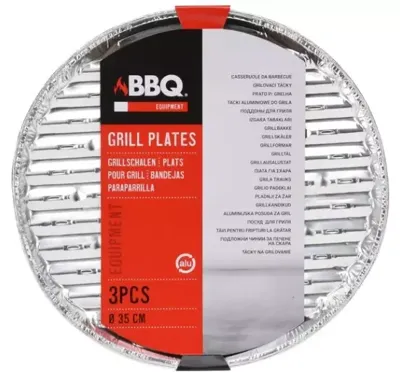 BBQ Barbecue Grillschalen Rond 3stuks