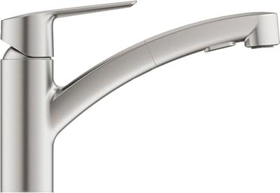 GROHE Start Keukenkraan - draaibare/uittrekbare uitloop - RVS geborsteld 30531DC1 - thumbnail