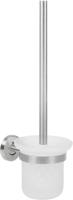 Saqu Steel Toiletborstelhouder met borstel RVS - thumbnail