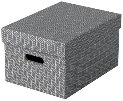 Esselte Home opbergdoos, ft 26,5 x 36,5 x 20,5 cm, grijs, pak van 3 stuks Esselte Home opbergdoos, ft 26,5 x 36,5 x 20,5 cm, grijs, pak van 3 stuks