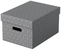 Esselte Home opbergdoos, ft 26,5 x 36,5 x 20,5 cm, grijs, pak van 3 stuks - thumbnail