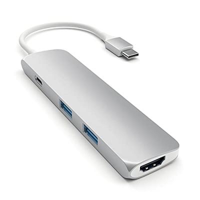 Satechi ST-CMAS USB-interface Hub 3.0 (3.1 Gen 1) Type-C 5000 Mbit/s zilver