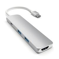 Satechi ST-CMAS USB-interface Hub 3.0 (3.1 Gen 1) Type-C 5000 Mbit/s zilver - thumbnail