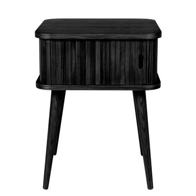 Zuiver Bijzettafel/Nachtkastje 'Barbier' Essenhout, kleur Zwart