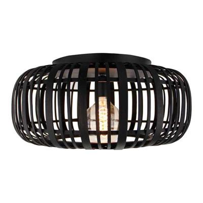 Brilliant Zwarte plafondlampWoodrow rotan - 99405/76