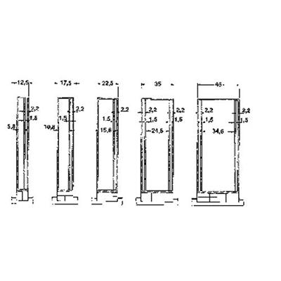 Phoenix Contact ME 22,5 OT-MSTBO SET DIN-rail-behuizing bovenkant 99 x 22.5 Polyamide Groen 1 stuk(s)