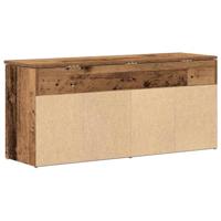 VidaXL Schoenenbank 102x30,5x45 cm bewerkt hout oud houtkleurig - thumbnail