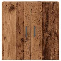 Wandkast 60x31x60 cm bewerkt hout oud houtkleurig - thumbnail