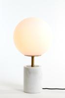Light & Living Design tafellampMedina wit met goud 47cm - 1874226 - thumbnail