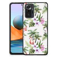 Xiaomi Redmi Note 10 Pro Dierenprint Telefoonhoesje Flamingo Palms - thumbnail