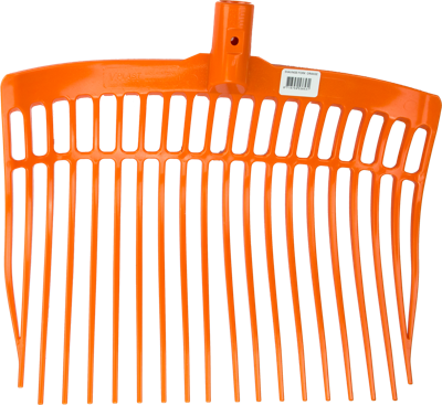 Mestvork kunststof oranje zonder steel