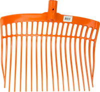 Mestvork kunststof oranje zonder steel - thumbnail
