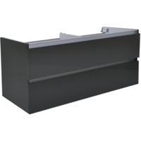 Wiesbaden Vision Onderkast Met 4 Laden 2 Uitsparingen - 120x46cm - Hoogglans Grijs - thumbnail