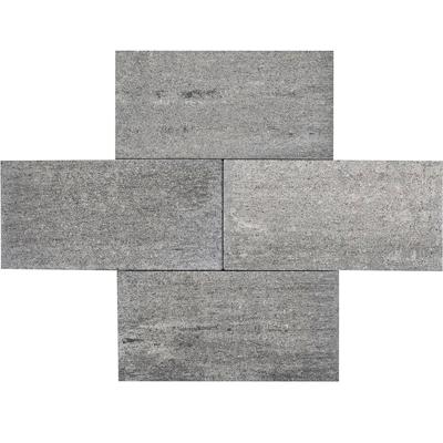 Minimaal 75! Strato 25x50x6 cm Brugge grijs/zwart bestrating tegel Gardenlux - Gardenlux