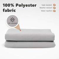 VidaXL Vervangingsdoek voor zonnescherm lichtgrijs 330 x 245 cm - thumbnail