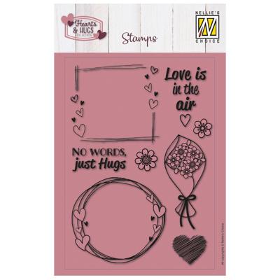 Nellie's Choice • clear stamps no words, just hugs 8st.