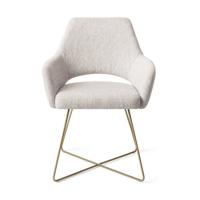 Jesper Home Eetkamerstoel 'Yanai' Cross Gold, kleur Pigeon - thumbnail