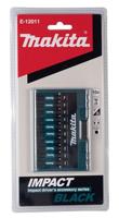 Makita Accessoires E-12011 Slagschroefbitset | 10-delig | X Impact Black - E-12011 - thumbnail