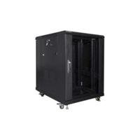 Lanberg FF01-6815-12B rack 15U Vrijstaande rek Zwart - thumbnail