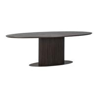 Richmond Ovale Eettafel 'Luxor' Eikenhout, 300 x 120cm, kleur donkerbruin - thumbnail