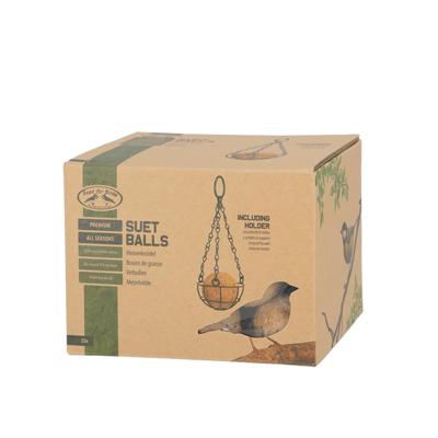 Esschert Design vogelvetbollen 4-seizoenen inclusief houder