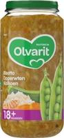 Olvarit Risotto doperwten kalkoen 18M01 250 Gram - thumbnail
