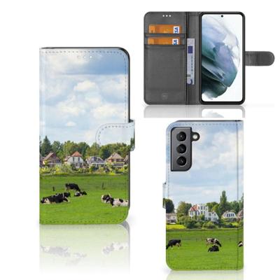 Samsung Galaxy S21 FE | Telefoonhoesje | Met pasjeshouder | Koeien Samsung Galaxy S21 FE | Telefoonhoesje | Met pasjeshouder | Koeien