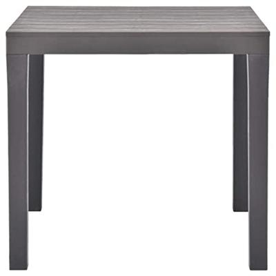 Tuintafel 78x78x72 cm kunststof mokka Tuintafel 78x78x72 cm kunststof mokka
