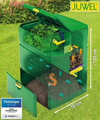 Juwel 20171 Composter Aeroplus 6000 600 L, 78x78x105 cm. 1 stuk(s)