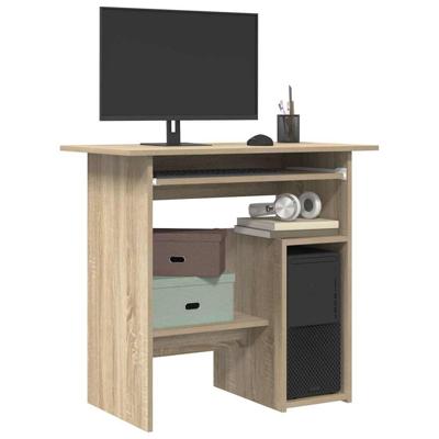 Bureau 80x45x74 cm bewerkt hout sonoma eikenkleurig