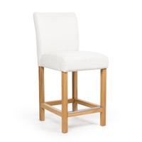 Barstoel Stella (laag) | Stof  | Wit - thumbnail