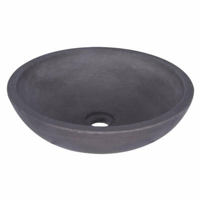 Differnz Ravano waskom beton donkergrijs rond Ø 40 x 12 cm Differnz Ravano waskom beton donkergrijs rond Ø 40 x 12 cm